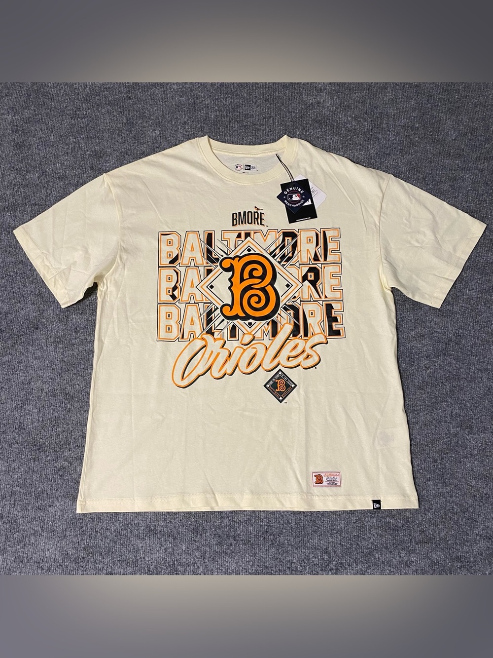 New Era Baltimore Orioles City Connect Womens Medium Oversized Shirt NWT